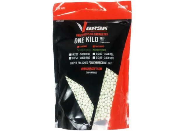 Nuprol Vorsk Bio Tracer BBs Green Zak 1 kg 1 | Airsoft Monkeys BBs Nuprol Vorsk Bio Tracer Green Zak 1 kg: De Ultieme Munitie voor Airsoft Enthousiastelingen