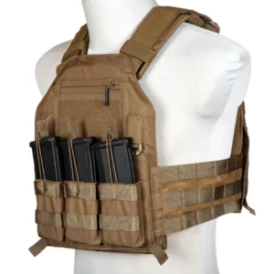 420 Plate Carrier - Coyote Brown: Lichtgewicht en Ergonomisch | Airsoft Monkeys