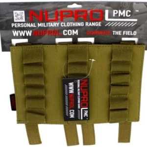Shotgun Shell Panel Nuprol PMC Tan - 18 Shells, Veilig & Duurzaam